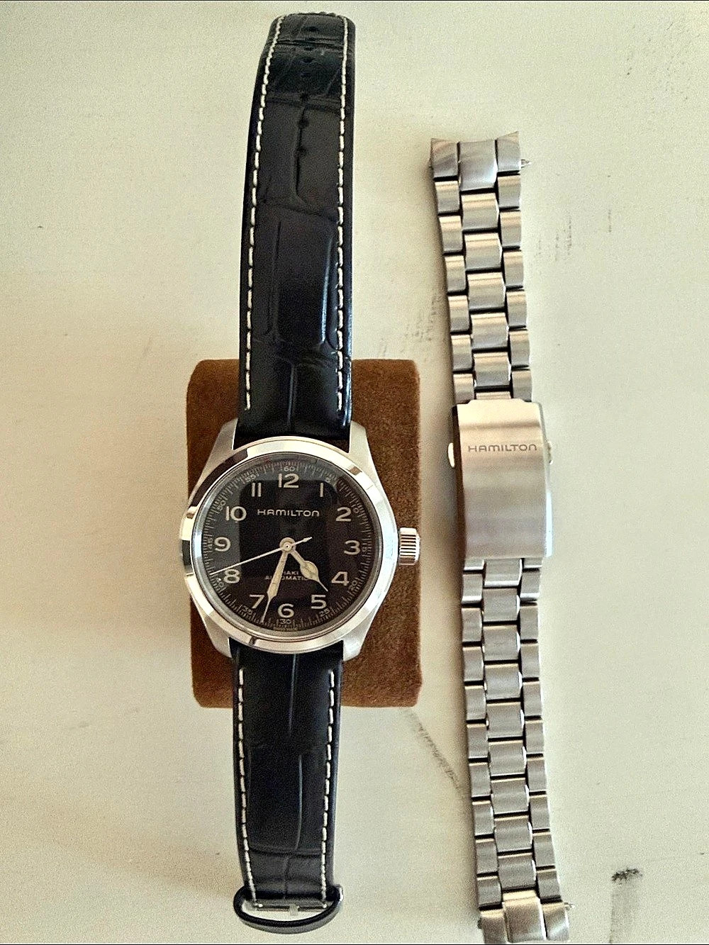 Hamilton Khaki Field Auto 38mm Automatic Watch “Murph” - Bundle Strap & Bracelet